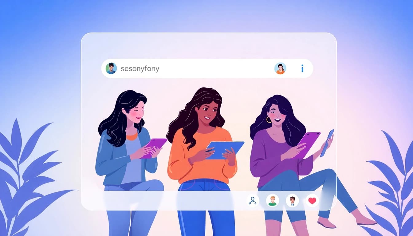 Search OnlyFans by username with an engaging digital interface showcasing diverse users.