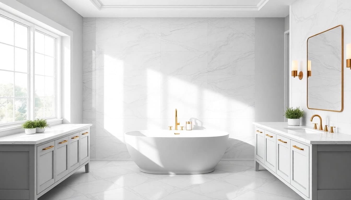 Modern bathroom remodeling featuring elegant designs and stylish fixtures