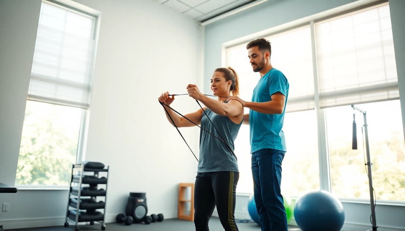 Enhance recovery at https://www.fhpts.com with a professional therapist guiding an athlete.