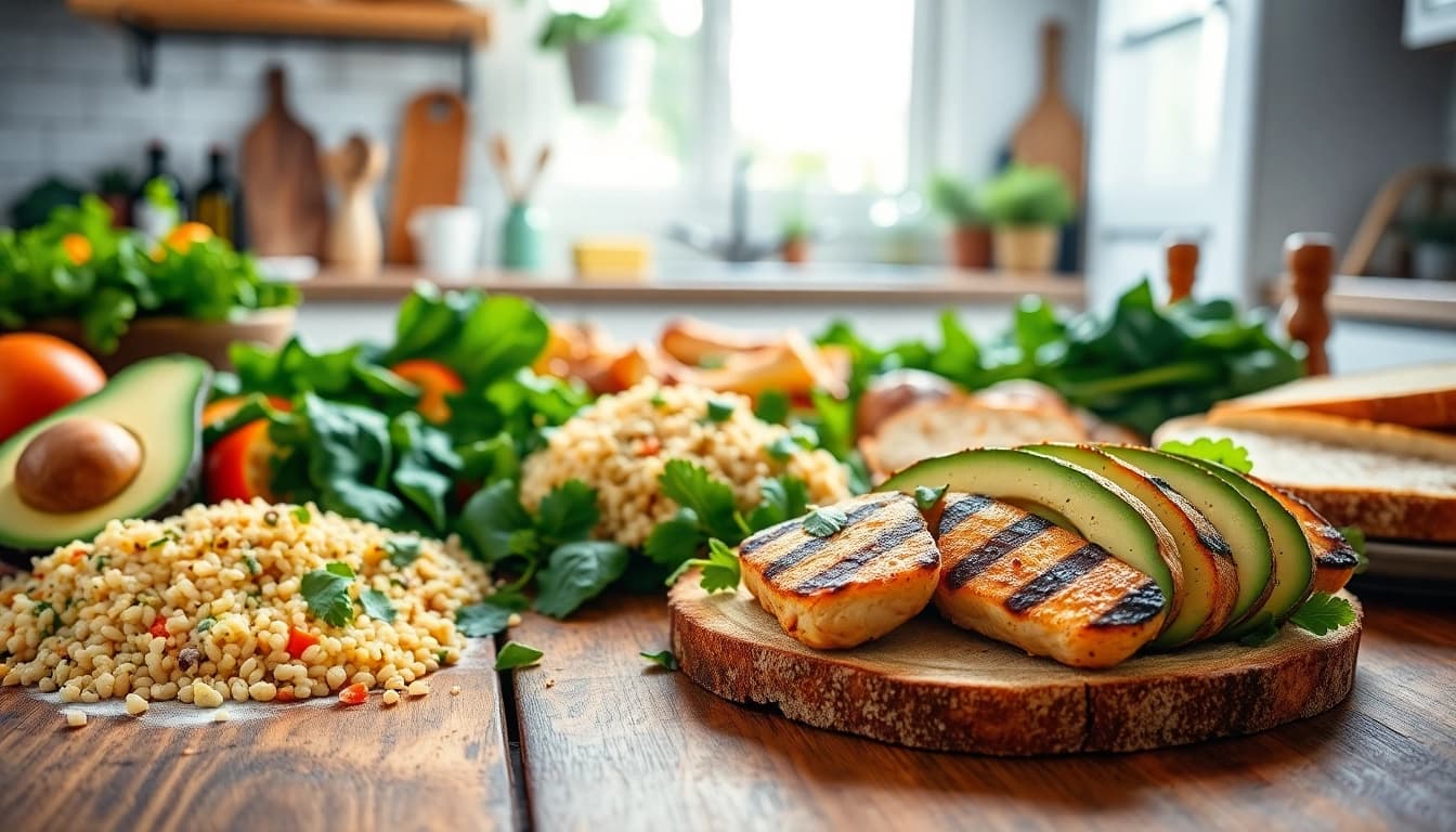 Delicious recipes showcased on recipesalexarciab.com featuring fresh ingredients on wooden table