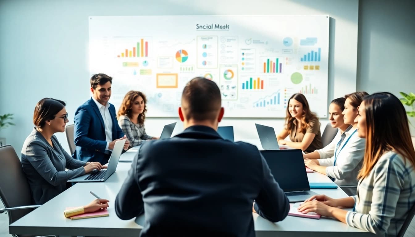 Creating innovative edmonton social media marketing strategies in a professional team setting.
