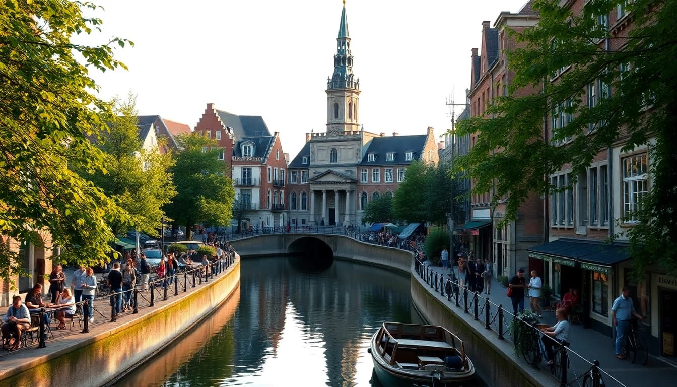Bekijk de prachtige Domtoren in Utrecht via https://allesinutrecht.nl, met lokale bewoners en levendige grachten.