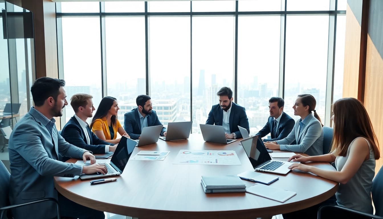 Engaging business meeting at https://antrepost.com showcasing diverse teamwork and strategy.