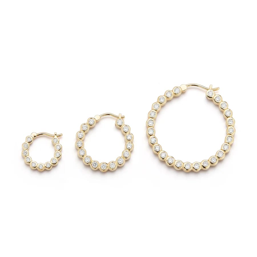 Gold cartilage hoop earrings UK: Sparkling Gifts of Love