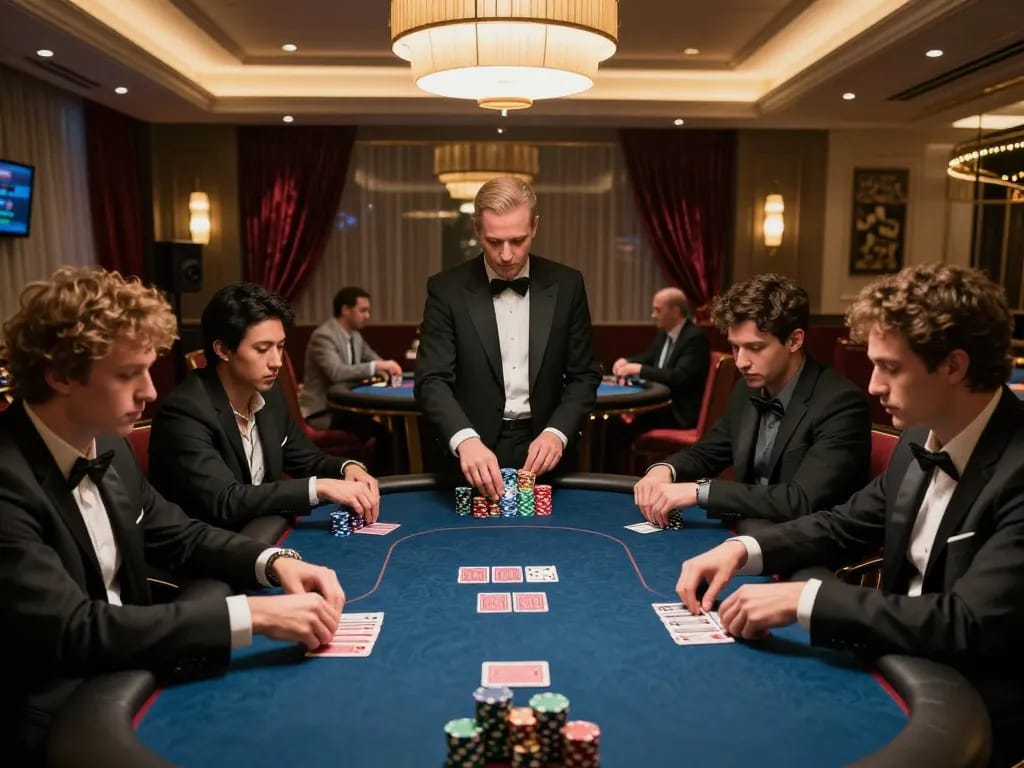 Engaged players strategizing in a VIP room poker game at vipwin, extracting maximum excitement.