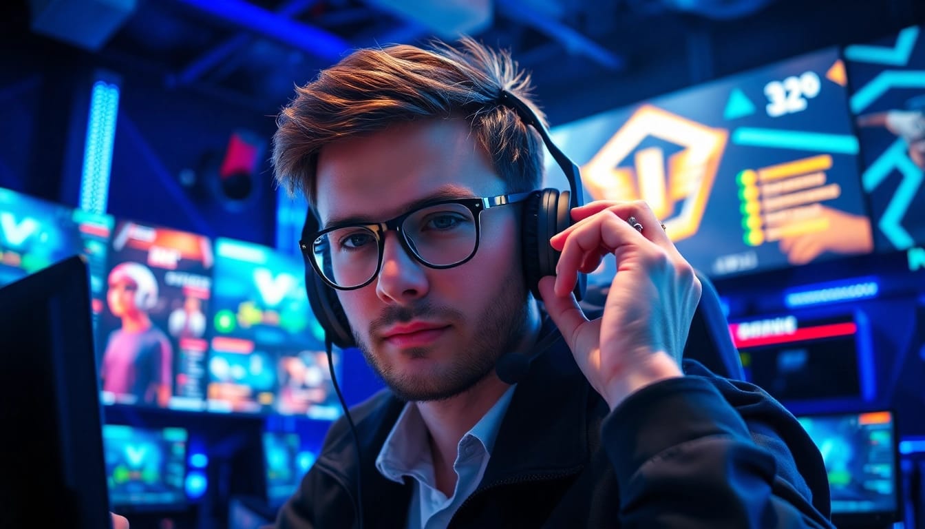 Engaging gaming news insights at https://www.gamelevate.com with an esports analyst in action.