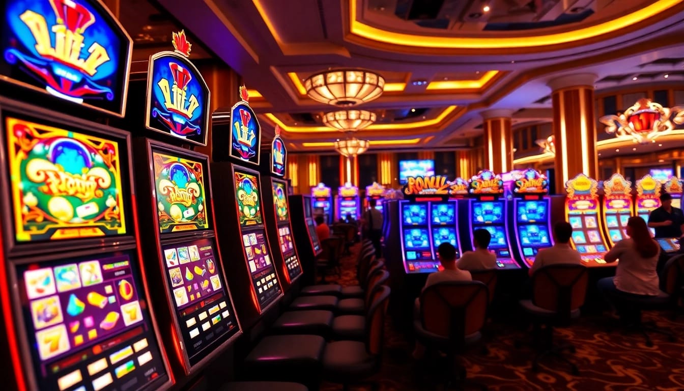 เล่น 918kiss slot ที่เต็มไปด้วยสีสันและเครื่องสล็อตในคาสิโนหรู
