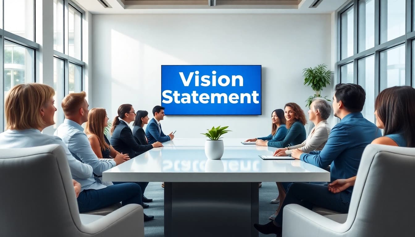 Understanding the alphabet inc vision statement through a collaborative business meeting with professionals.