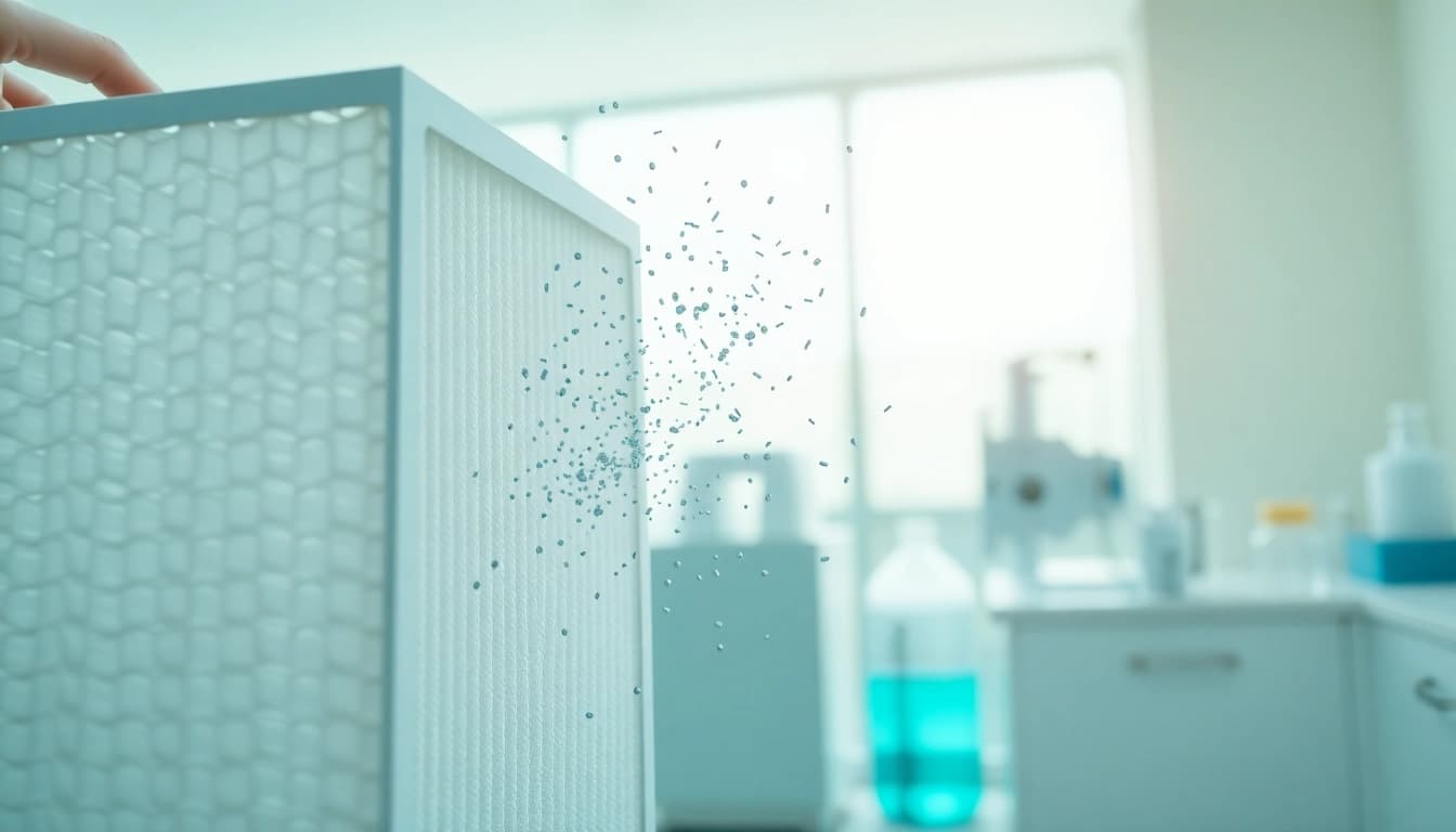 Enhance air quality with this HEPA filter showcasing its advanced filtration design.