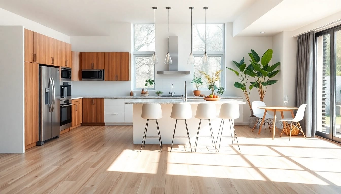 Revitalize your space with this elegant home renovation kitchen showcasing modern design features.