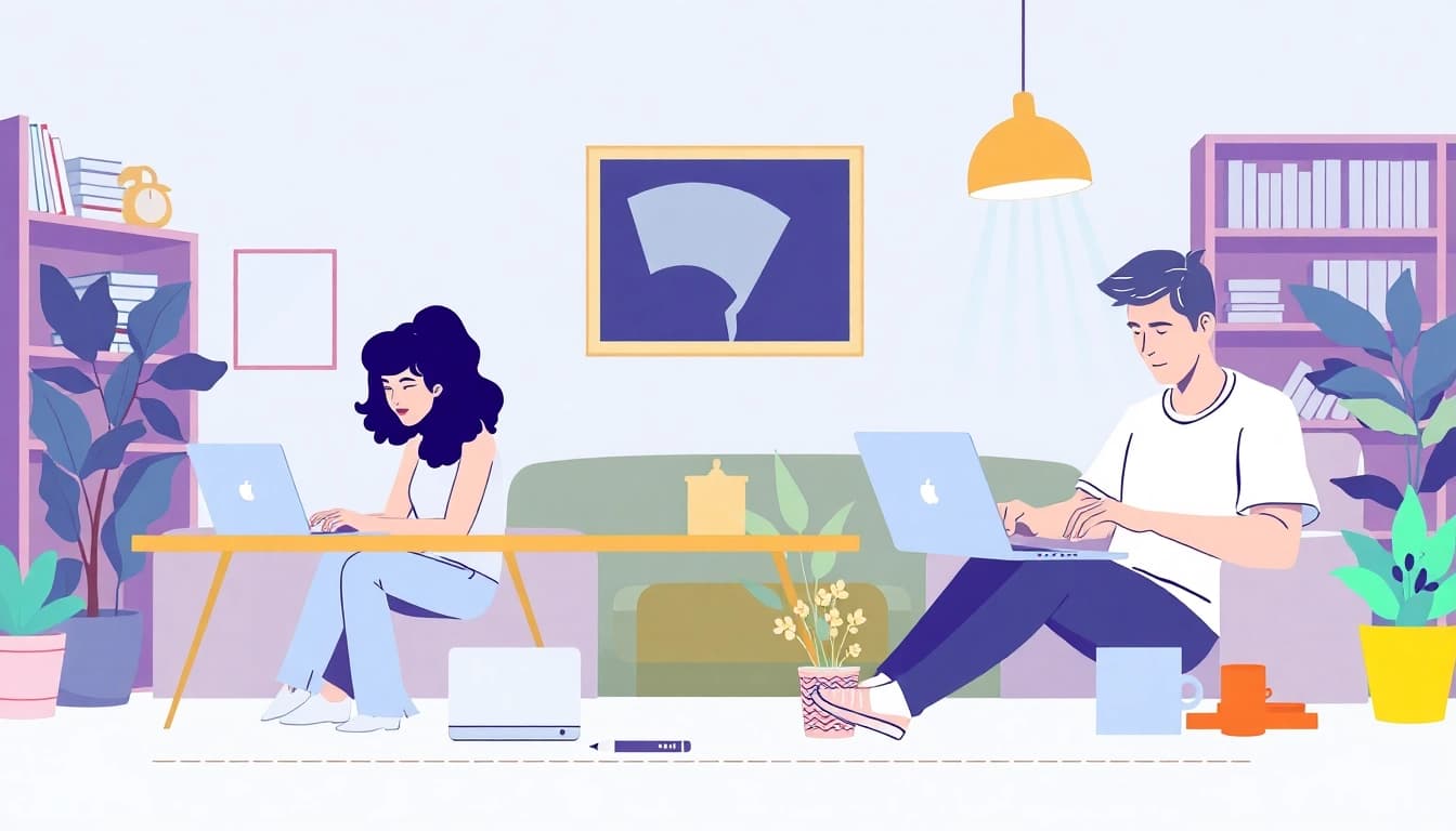 Explorar side hustles online con personas trabajando en proyectos desde casa.