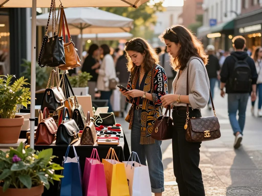 Explore a vibrant 레플리카 쇼핑몰 experience with stylish accessories and luxury handbag selections.