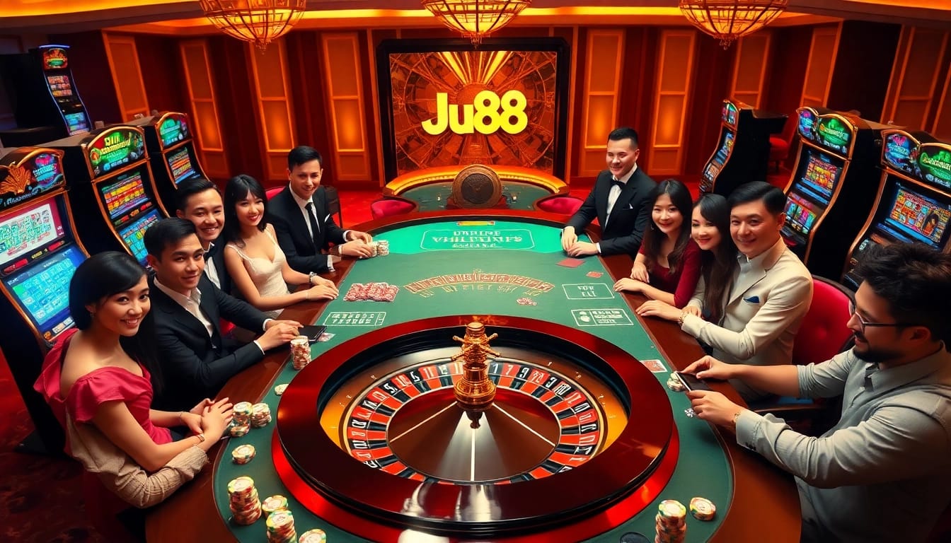 Engage in thrilling casino games at jun88 com with vibrant tables and expert dealers.