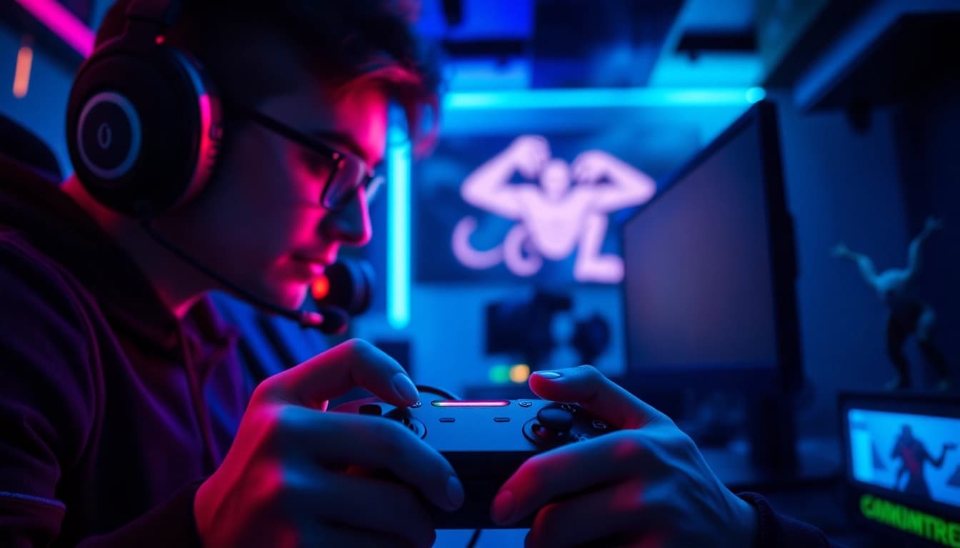 Capture gamers maximizing their performance with Cronus zen device.