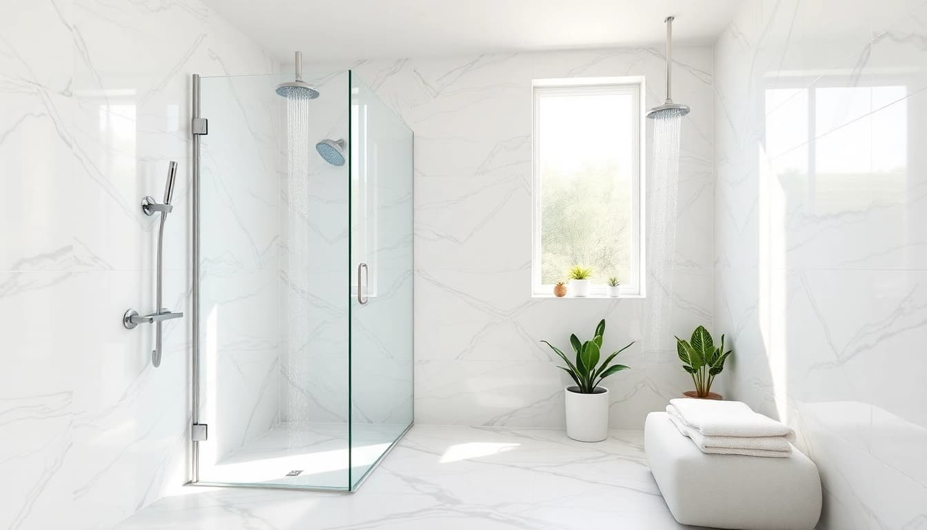 Discover the beauty of elegant showers Australia with a luxurious bathroom setup featuring sleek designs.
