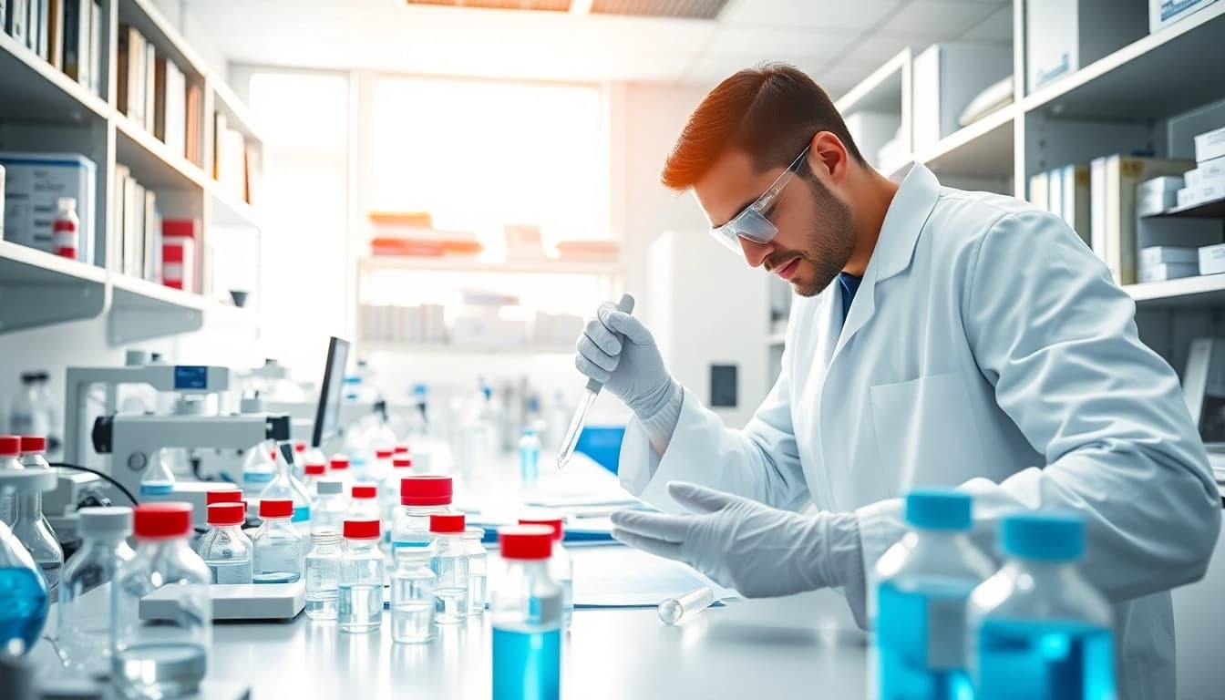 Analyze peptides supplied by leading peptide research suppliers USA in a modern laboratory.