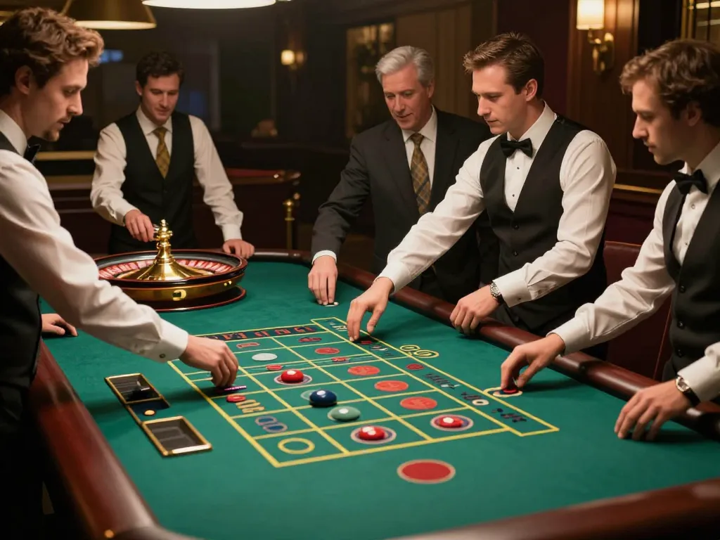 Engaging roulette gameplay scene highlighting the excitement of slot server jepang