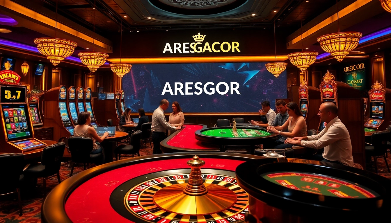 Play exciting games on ARESGACOR while winning big at vibrant casino tables.
