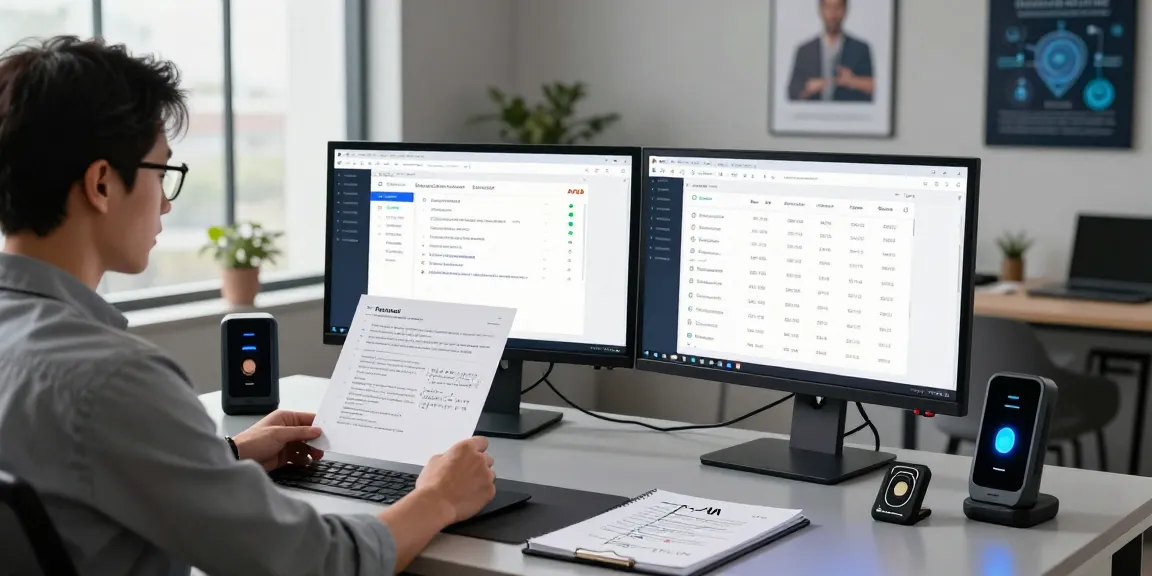 Verify PDFs using advanced AI technology to detect PDF fraud in a modern office setting.