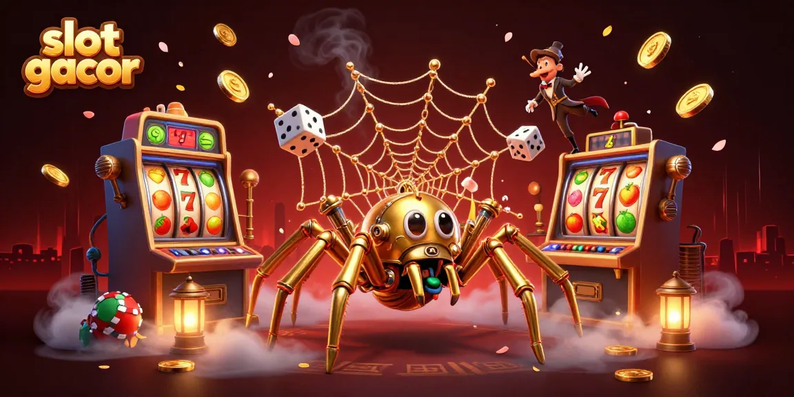 slot gacor menarik perhatian pemain dengan mesin slot penuh jackpot serta simbol buah.
