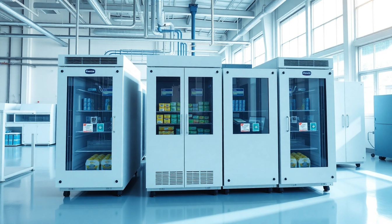 View of cold room manufacturers uk showcasing modern refrigeration systems in a vibrant workspace.