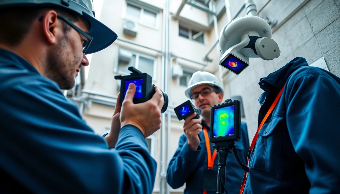 Expert technicians conducting Leak Detection Edinburgh services with advanced equipment in a residential setting.