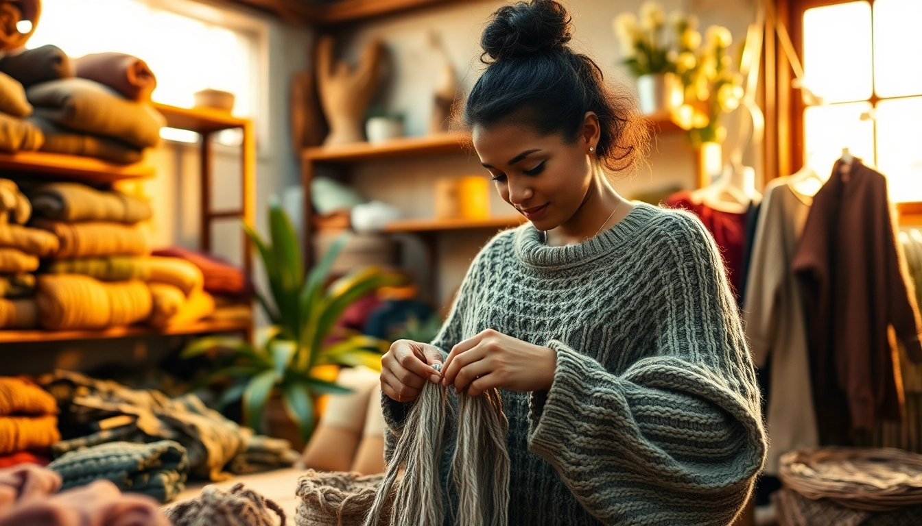 Crafting sustainable fashion at https://www.ound-ound.com with vibrant colors and natural materials.