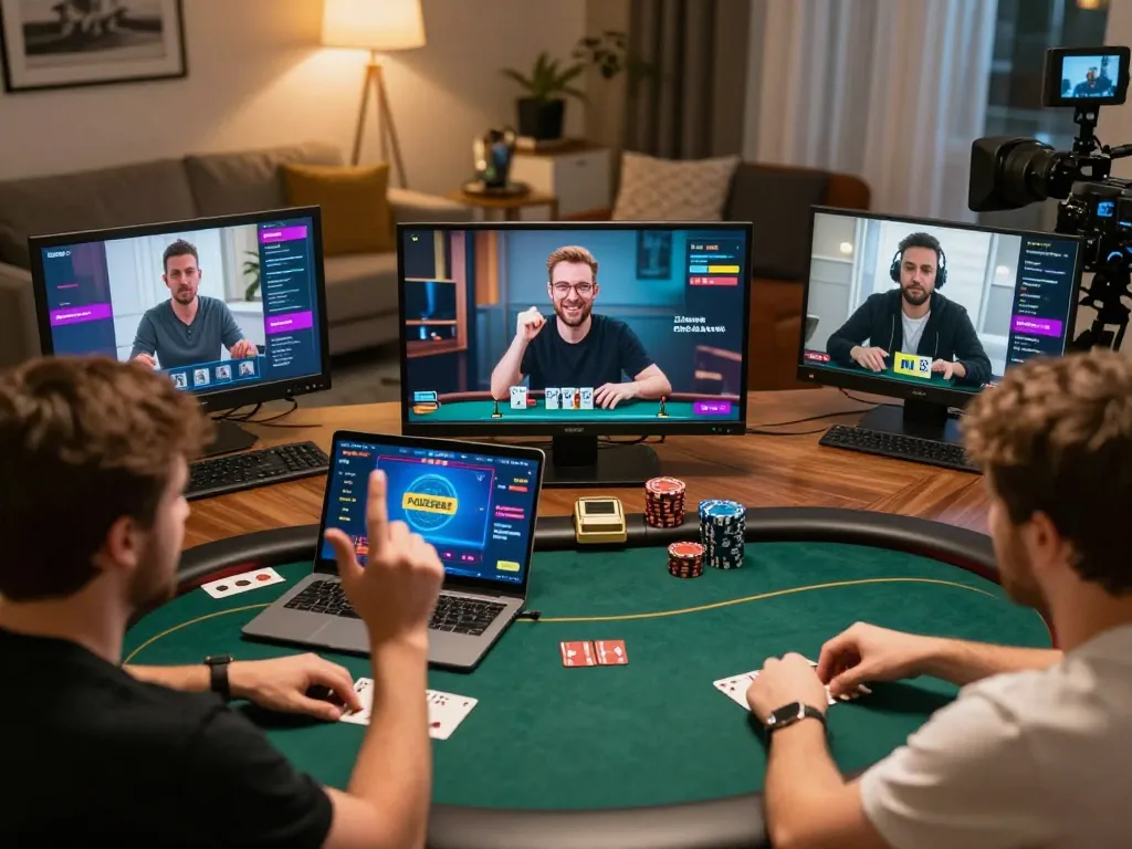 Players enjoying an exciting online poker game at POKER88, showcasing winning strategies and community fun