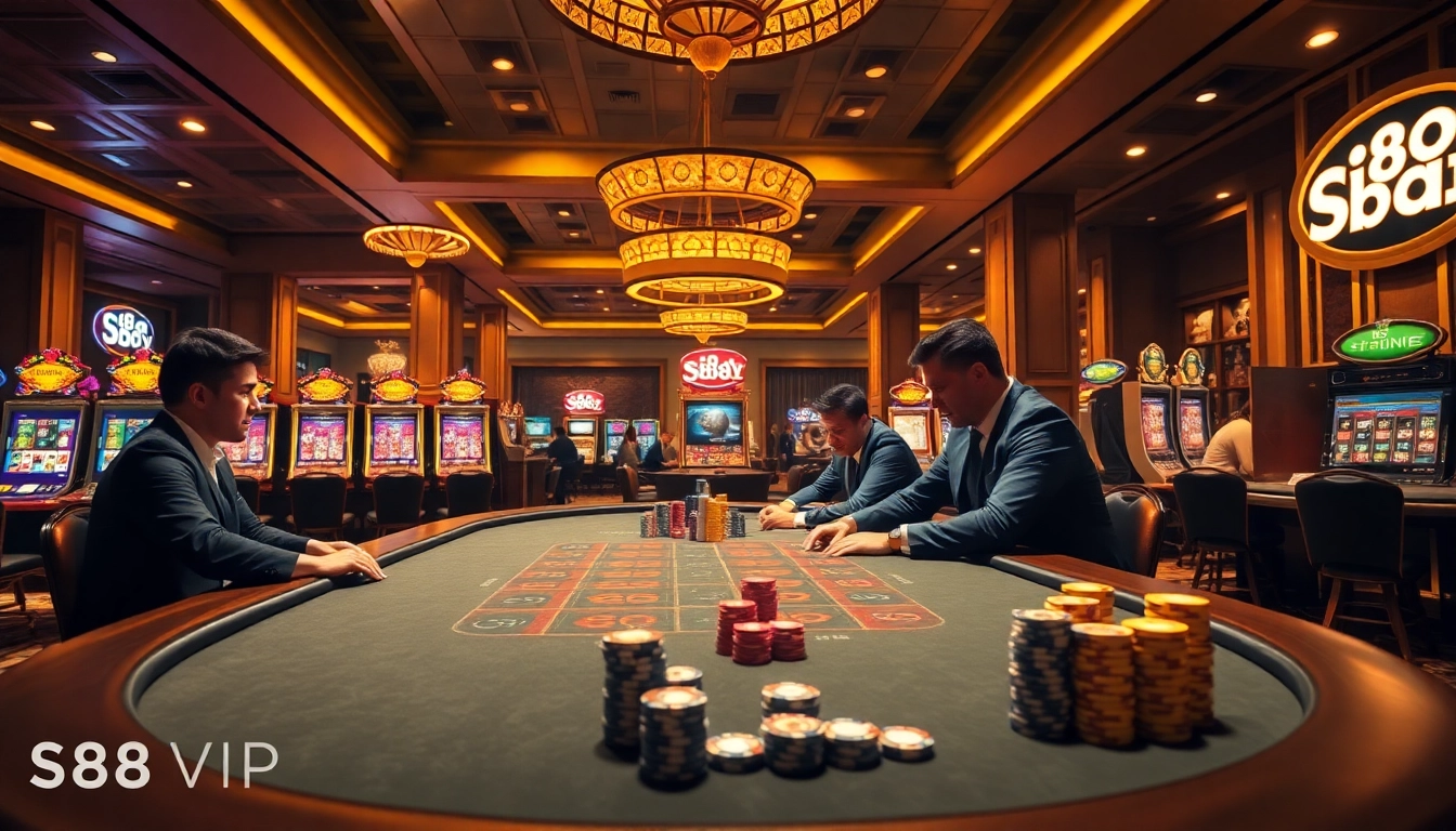 S88VIP offers an enticing poker experience with high-stakes action and vibrant casino ambiance.