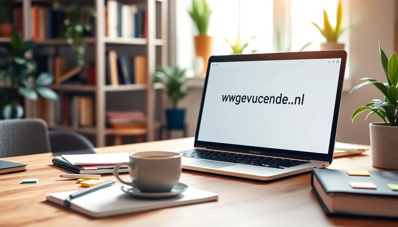 Engaging workspace centered around https://nugevonden.nl showcasing productivity with a cozy atmosphere.