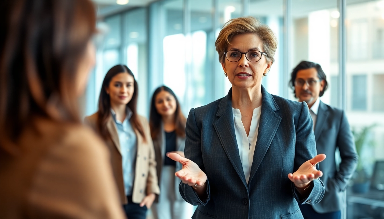Portraying founder leadership insights through strategic discussion in a modern office