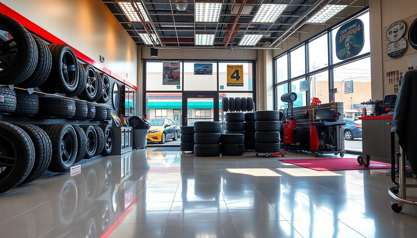 Tire shop Nashville TN providing exceptional tire services and colorful displays.