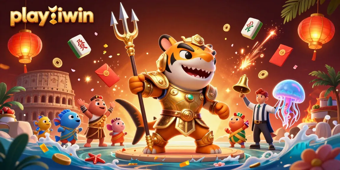 Win big while you play iwin in this vibrant casino-themed 3D digital illustration.