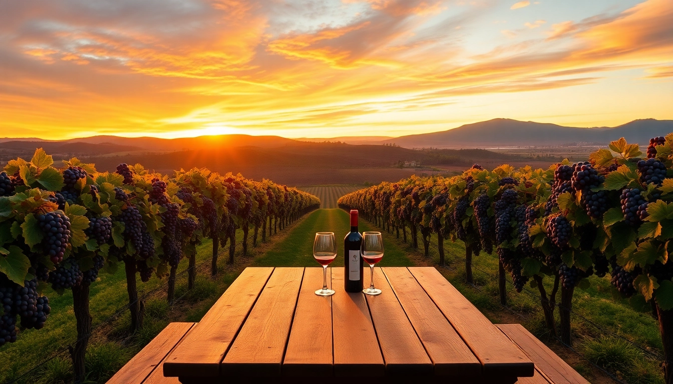 Enjoying a bottle of wine in the serene northern california wine country vineyards.