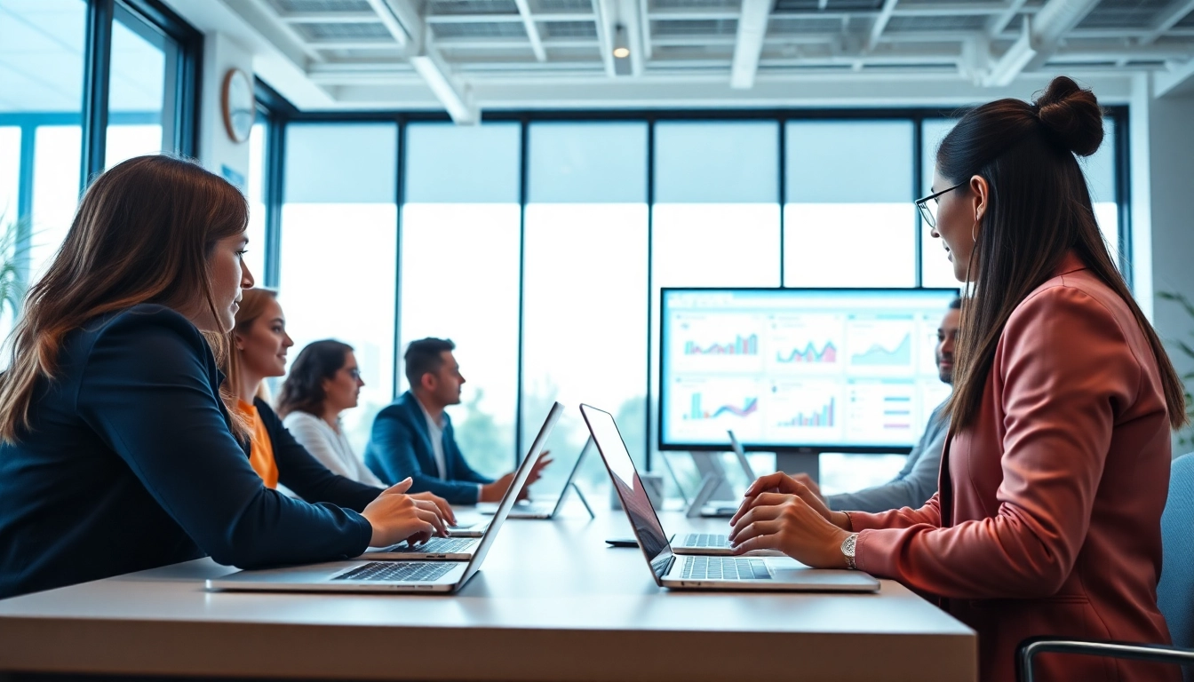 Elevate your business with effective edmonton social media marketing strategies in a dynamic workspace.