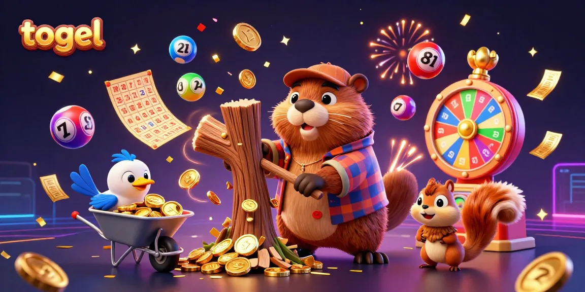 Engage in exhilarating togel gameplay surrounded by colorful lottery balls and thrilling game elements.