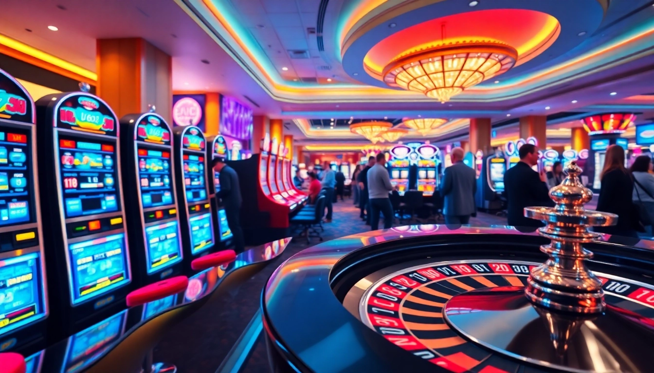 Menampilkan permainan casino ibet44 yang menarik dengan suasana ceria di latar belakang.