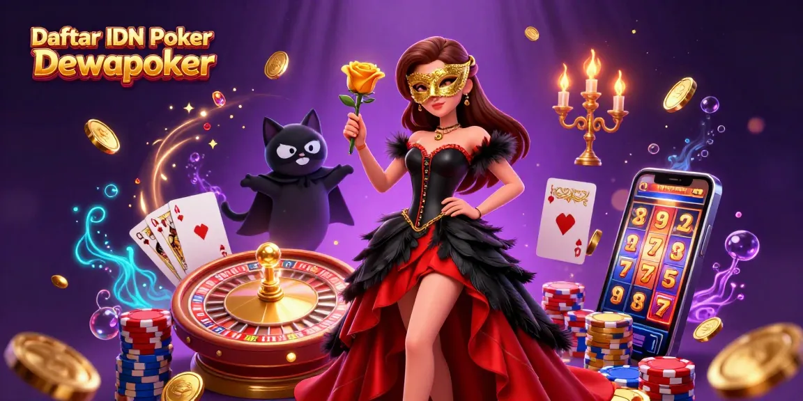 Experience Daftar IDN Poker Dewapoker with dynamic casino action featuring a glamorous scene.