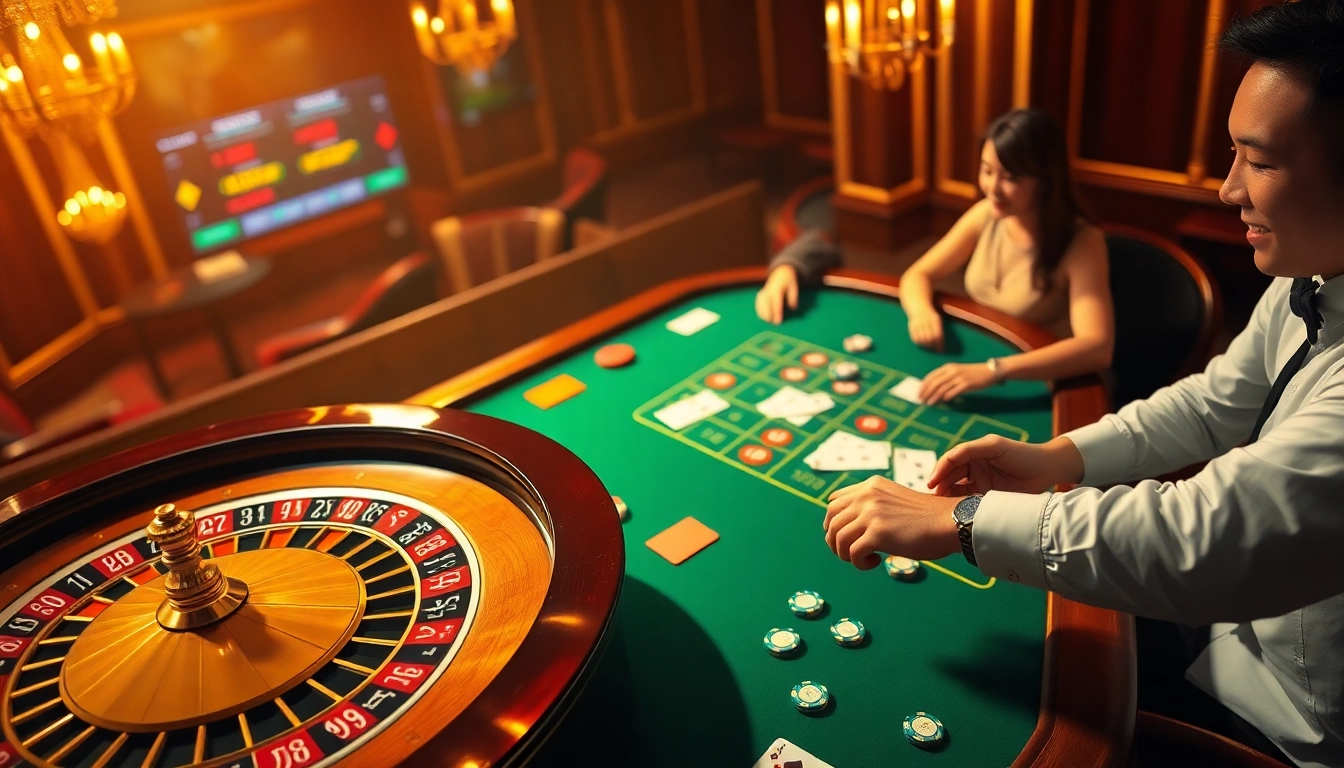 Experience the thrilling action at https://xin88hv.site/ with vibrant casino tables and enthusiastic players.
