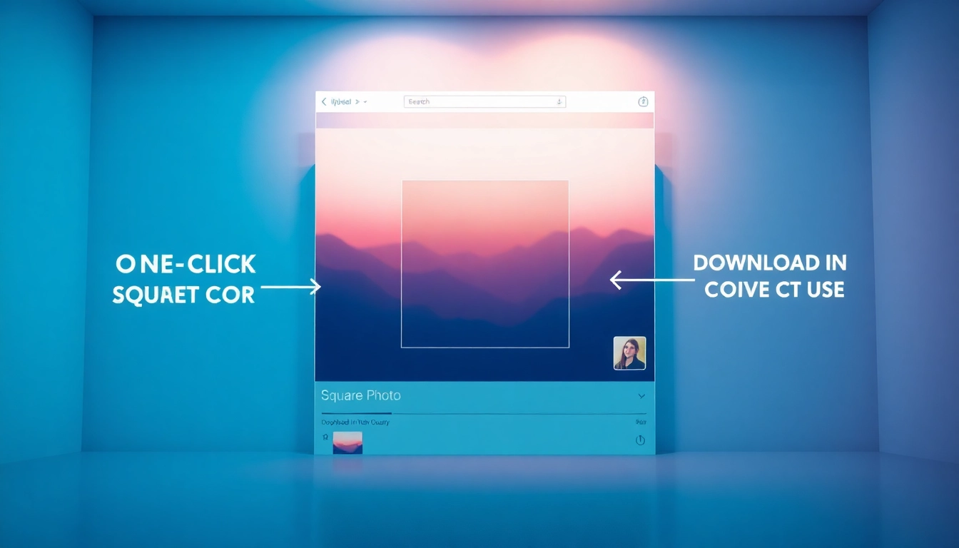 Turn image into square with user-friendly online tool interface showcasing easy cropping and background options.