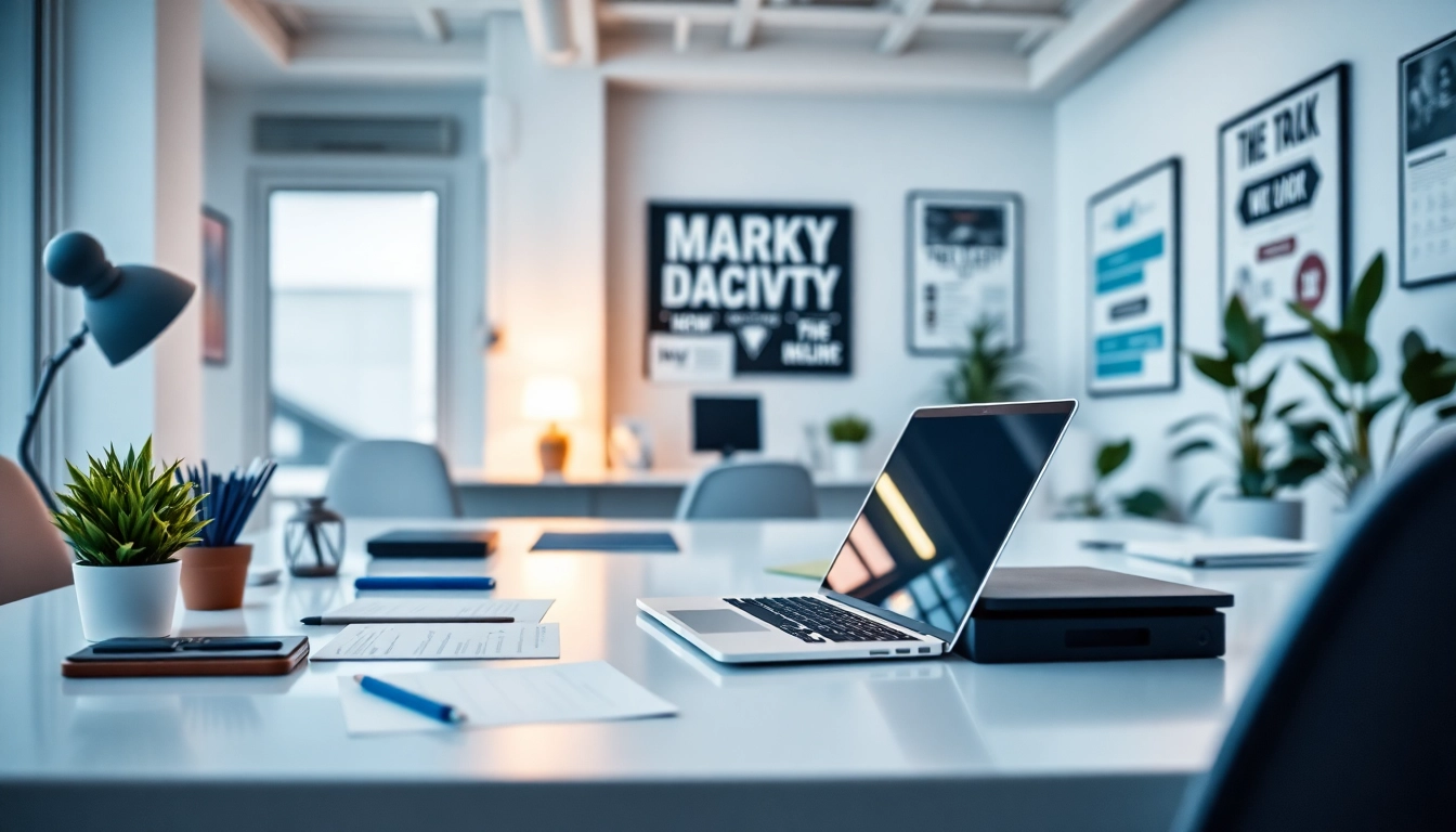 Engaging Agency workspace emphasizing creativity and productivity in a bright environment.