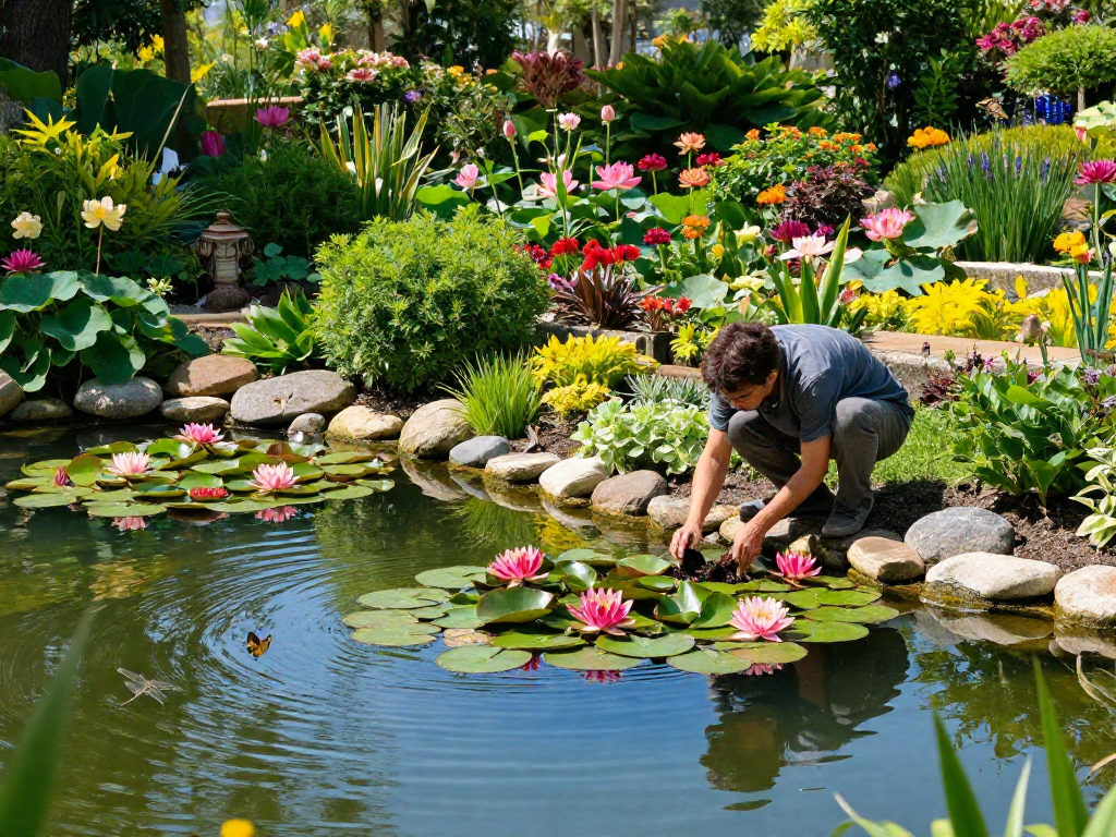 Buy pond plants online for a vibrant and serene garden pond experience