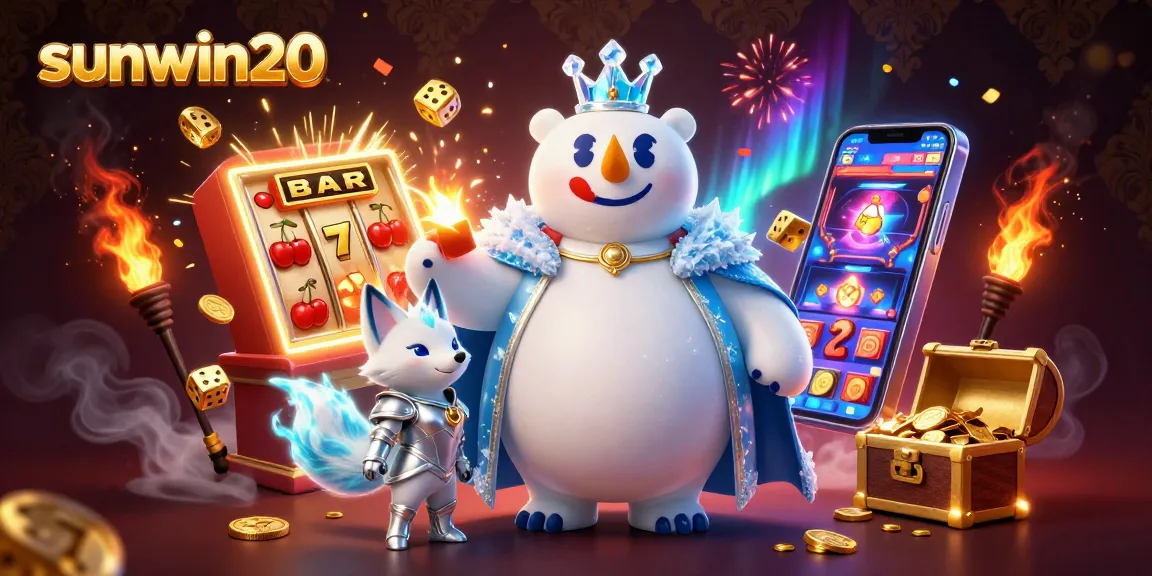 Experience thrilling gameplay with sunwin20, featuring jackpot slots and dynamic casino scenes.