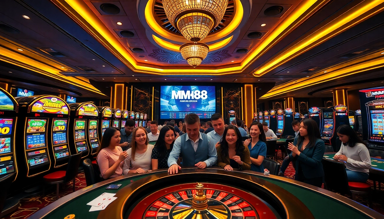 Experience the excitement of MM88 casino with vibrant slot machines and thrilling games.