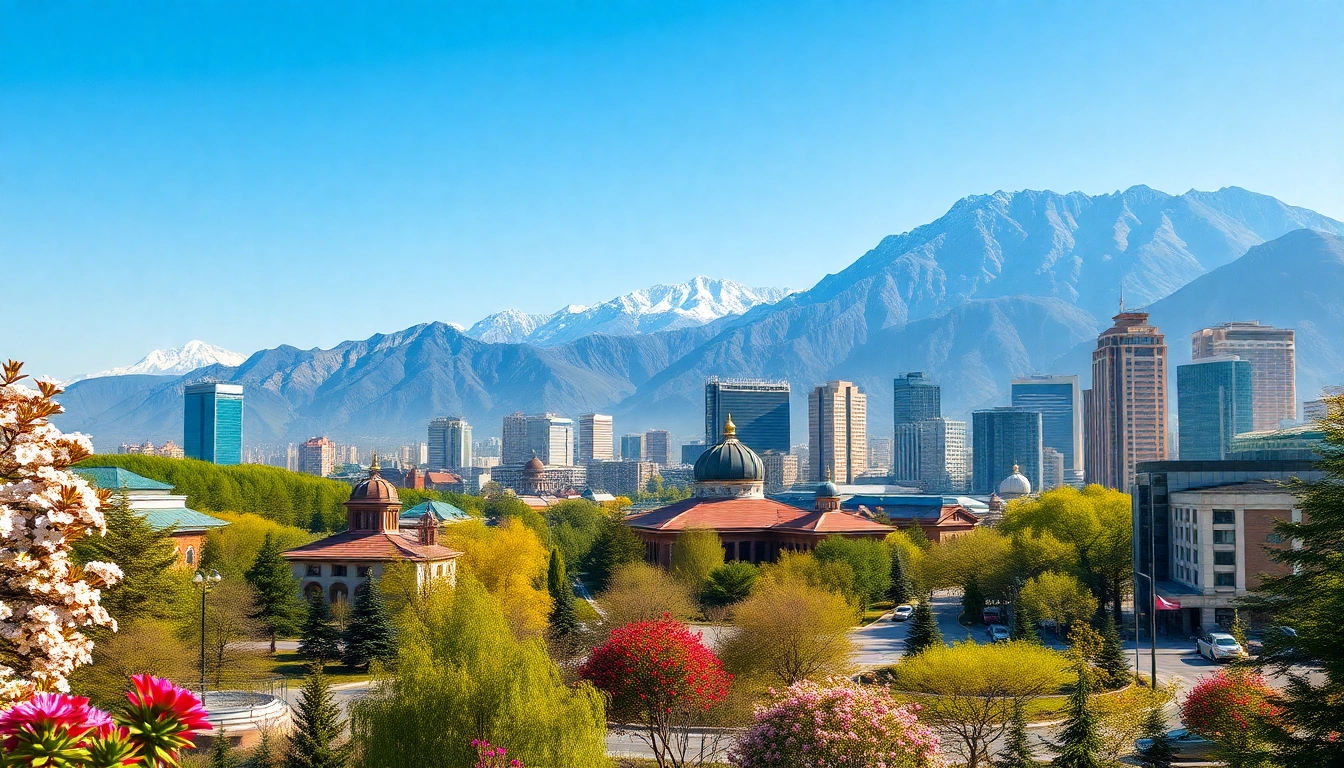 Discover breathtaking views of Almaty with https://albmaftoh.com's vibrant cityscape and mountains.