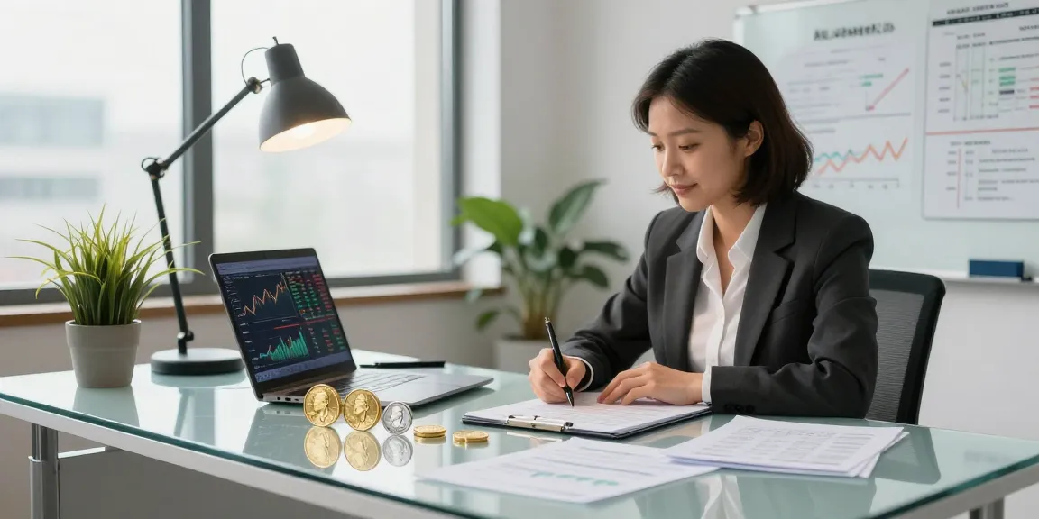 Read the full precious metals expose in a modern financial advisory office with gold and silver coins.