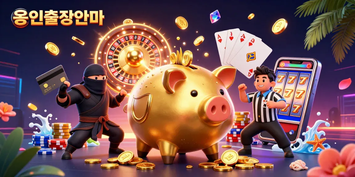 Engage in thrilling 용인출장안마 experiences with a golden piggy bank sumo wrestler and gaming elements.