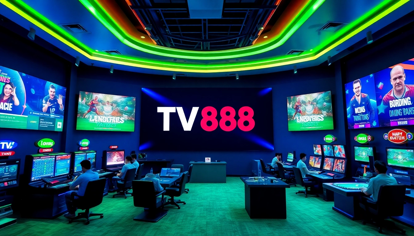 TV88 online gaming platform showcasing vibrant sports and casino games.