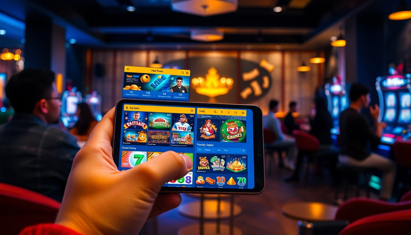 Showcase of nhà cái uy tín nhất Việt Nam on modern devices, capturing the excitement of online gambling.