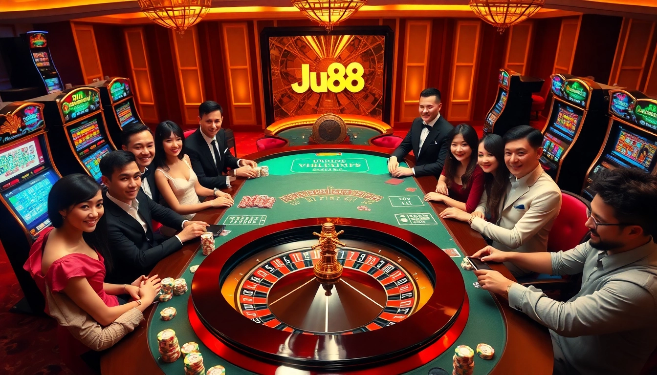 Engage in thrilling casino games at jun88 com with vibrant tables and expert dealers.